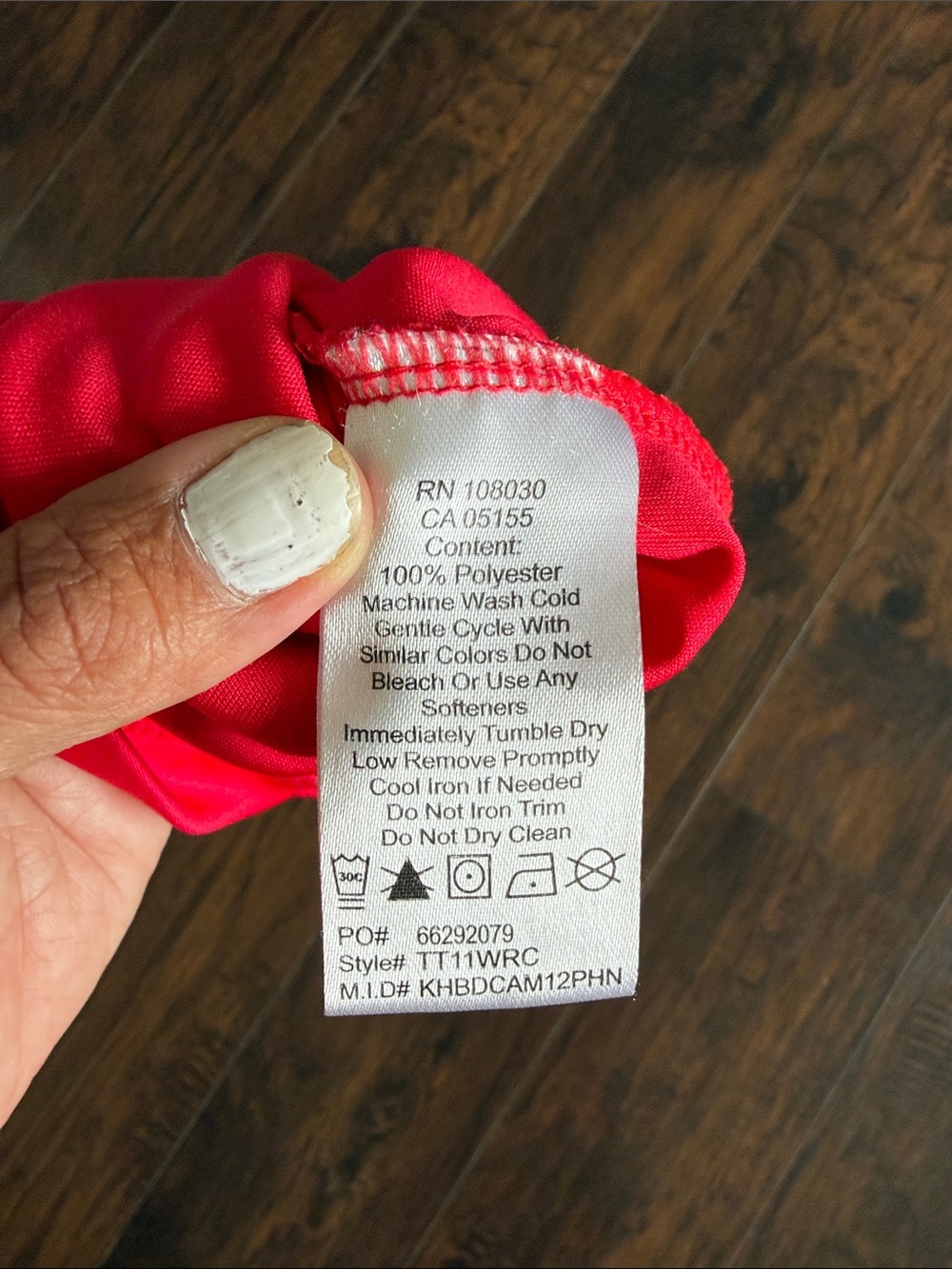 Next Level Apparel Red Racerback Knot-Front Tank - Picture 2 of 3